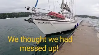 That was scary! We thought we'd run aground in a shipping lane!!!