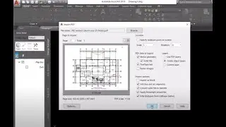 Easy way to Convert PDF file into Editable AutoCAD drawing with Scale || PDF to Autocad DWG