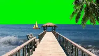 The Waves Of The Sea & Wonderful Natural scene  green screen background effect video Futage