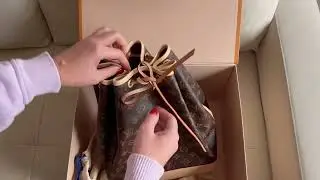 LOUIS VUITTON Noé BB bucket bag Unboxing