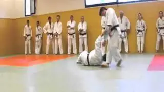 judo - Okuri Ashi Baraï - Hiza Guruma-.avi