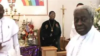 Arrival of Reverend Emmanuel Mobiyina Oshoffa CCC Worlwide,visiting CCC Providence Parish,RI USA on