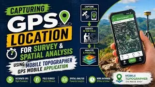 Capturing GPS Location for Survey & Spatial Analysis using Mobile Topographer GPS Mobile Application