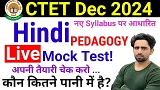 CTET Mock TEST 2024 | Hindi Pedagogy | CTET Previous Year Question Paper 2024 | CTET Syllabus 2024