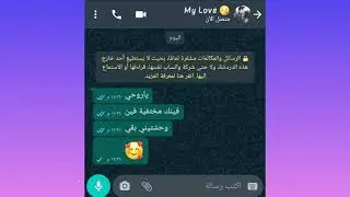 غيرة الحب وجمالها/محادثات واتساب رومانسية جداً