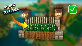 ADIÓS A LAS VALLAS  Y MEJOR HAZ ESTE MURO EN MINECRAFT | TUTORIAL | ZEROJMGAMES