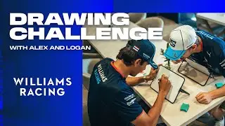 DRAWING CHALLENGE with Alex and Logan in Hungary 🎨 | Williams Racing
