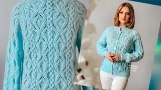 Openwork and relief! We knit the best cardigans according to patterns