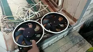 Установка новой спарки вентиляторов кондиционера
