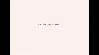 Mary Duggan:  For the Love of Materials