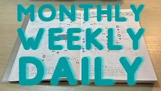 Monthly — Weekly — Daily Planning (chill vibes)