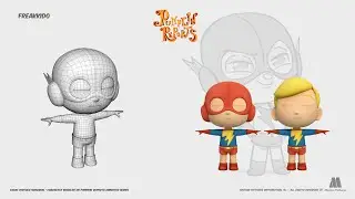 Farmer & Freak kid 3D Character Timelapse - Maya Character Modeling 3D Tutorial for Beginners