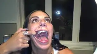 Showing each side of my mouth