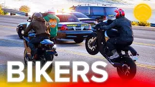 КОПЫ НИЧЕГО НЕ МОГУТ С НИМИ СДЕЛАТЬ! | YDDY BIKERS VS COPS