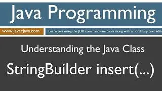 Learn Java Programming - StringBuilder .insert() Method Tutorial