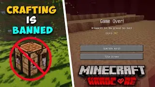 I Survived Minecraft 100 days But Crafting Tables Are Banned