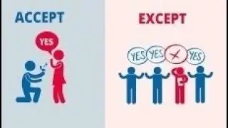 Accept vs. Except || Homophones || How to differentiate? || Word Blunders