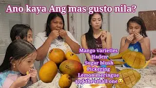 Trying 5 varieties of mango with Friends | Ang Saya at Gulo😂