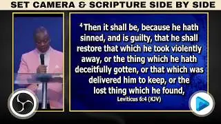 How to Position Scripture and Video Side by Side in OBS Using EasyWorship