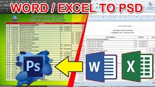 cara membuat banner bagan dari pormat word dan excel