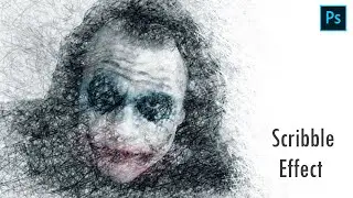 creating scribble effect by photoshop | adobe photoshop tutorial