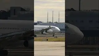 Lufthansa A340-300 leaving a sunny FRA via rwy 18 #aviation #planespotting #shorts #frankfurt