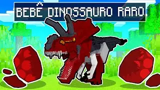 NASCI COMO BEBE DINOSSAURO RARO no Minecraft