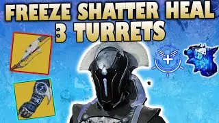 Triple Turrets! Restoration Cure Shatter And Control - Stasis Warlock Build Destiny 2