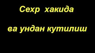 Шайх Содик Самаркандий  |  Сехргарлик хакида