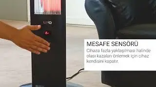 UFO Micatronic 2300 W Uzaktan Kumandalı Kule Tipi Isıtıcı | Mesafe Sensörü