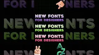 New Fonts For Designers #fonts #newfonts  #figma