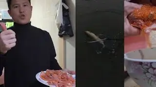Наловил ФОРЕЛЬ! ПРИГОТОВИЛ ИКРУ! ДЕЛАЮ СУШИ 🍣 И САШИМИ. 