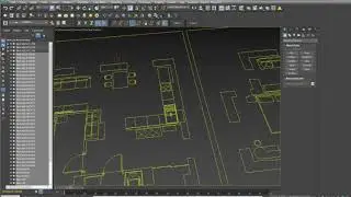 Импорт чертежа из autoCAD dwg в 3ds мах 2017