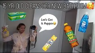 WATCH ME CLEAN MY NEW BATHROOM 🧽😩