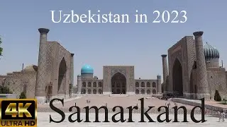 Samarkand, Uzbekistan in 2023. Registon Square (4K)