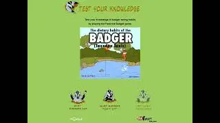 What Badgers Eat website in 2001