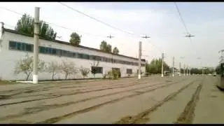 Трамвайное движение в Ташкенте после закрытия системы. Вагон VarioLF № 2005.