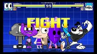 Mugen Team Gumball vs Team Mordecai