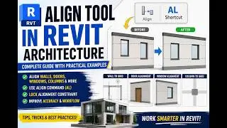 Align Tool in Revit Architecture | Complete Guide with Practical Examples