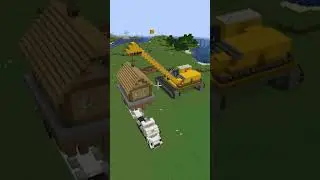 Moving House With A Create Mod Crane | Create Mod Train | 