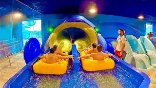 The Banzai Water Coaster at Aqualibi, Belgium