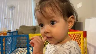 Lila Angry With Dad | Daily vlog of Lila practicing walking, reading and talking on the phone