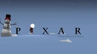 Pixar Animation Studios logo (snow version)