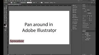 Panning in Adobe Illustrator