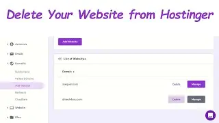 How to delete website from hostinger - Simple & Easy