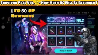 Pubg New State SURVIVOR PASS VOL 2 - Survivor Pass PRICE - NC REFUND - 1 To 50 Rewards 🔥  1st Look 🤓