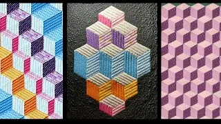 Patchwork for beginners. 3D block 