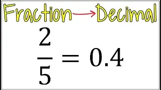 How to Convert a Fraction to a Decimal Without a Calculator