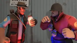 Meeting between a sniper and a trolldier [ SFM ]