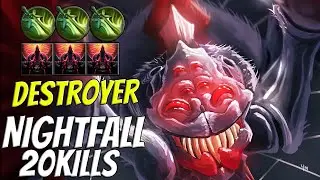 BETBOOM NIGHTFALL Destroyer Broodmother Carry 20 Kills Pro Gameplay[Observe and Learn]